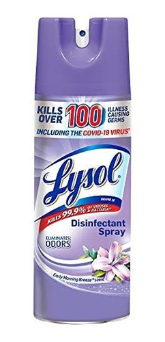 Lysol Spray Desinfectante, Aroma Mañana, 12.5 Fl Oz