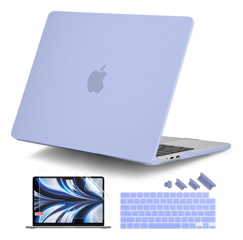 Funda Dongke Para Macbook Air 13 M2 + C/teclado Lilac