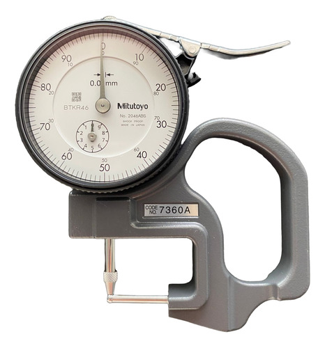 Medidor De Espesor Manual Mitutoyo De 10 Mm 7360