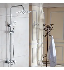 Columna De Ducha Monocomando + Duchador Mano Caño Exterior