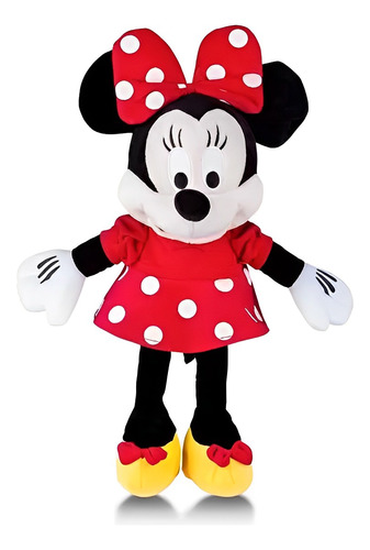 Boneca De Pelúcia Disney Minnie Grande Multikids C/ Som 40cm