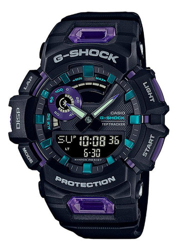 Relógio G-shock G-squad Preto E Roxo - Gba-900-1a6dr