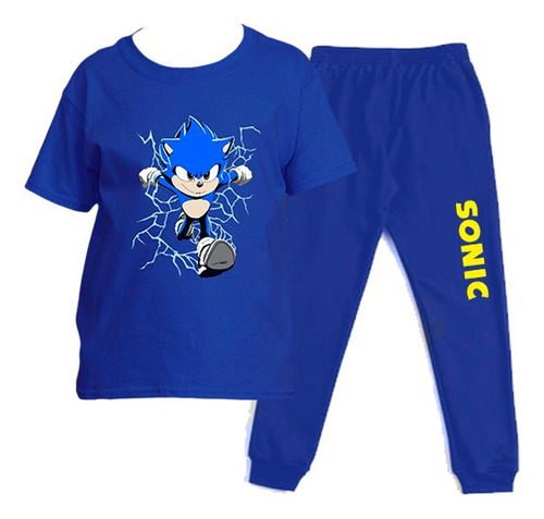 Conjunto Polera Pantalon Sonic Run Gamer