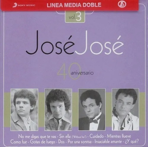 Jose Jose - 40 Aniversario Volumen 3 Tres - 2 Discos Cd 