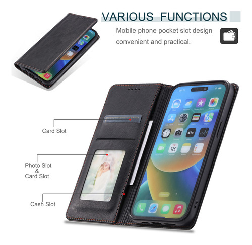 Funda Tipo Cartera Para Teléfono Redmi 13c 12 10 10c 9 11a