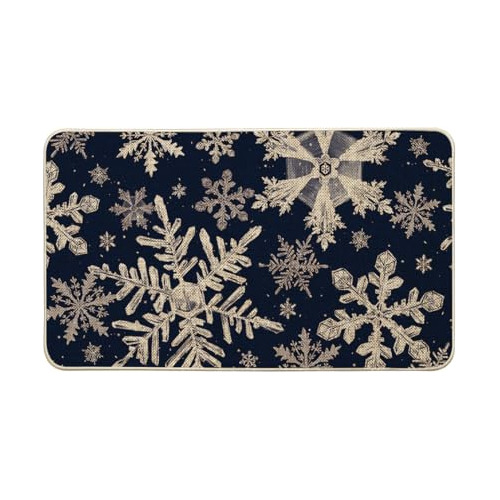Snowflake Winter Doormat, Christmas Home Decor Low-prof...