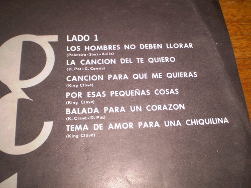 Vinilo Lp De King Clave Los Hombres No Deben Llorar (u108