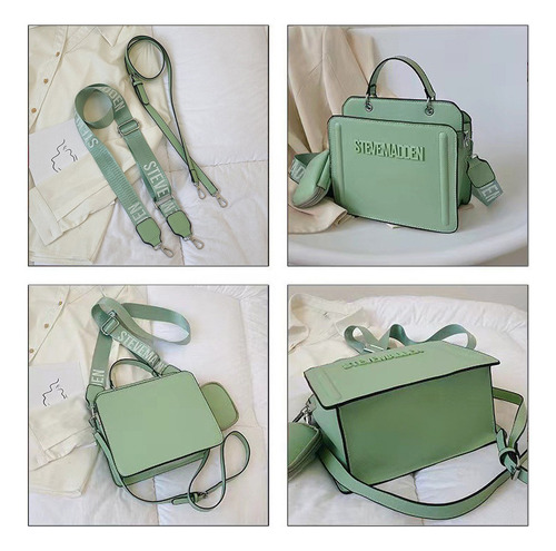 Moda Color Sólido Tote Bag Una Bolsa De Hombro
