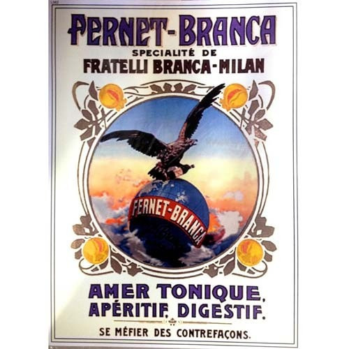 Publicidades En Chapa Gruesa 20x30cm Fernet Branca Dr-066