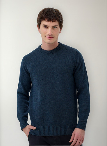 Sweater Mauro Sergio Cuello Redondo Pampa Hombre Liso Art240