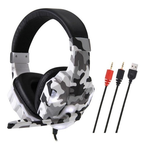 Imagen 2 de 3 de Audifonos Gamer Con Luces Led Pc Smartphone Ps4 Y Más