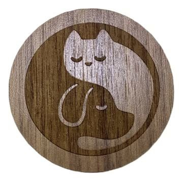 Gato Y Perro Yin Yang Imán Para Nevera Hecho A Mano De Made