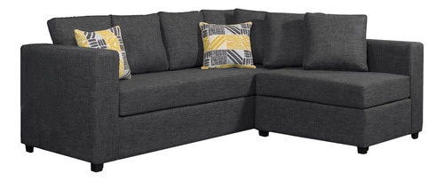 Sala Modular Nara 3-1 Gris Oxford Mobelo