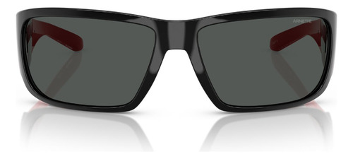 Lentes De Sol Snap Ii Arnette An4297275387 Color Gris Lente Gris Varilla Rojo Armazón Negro Diseño Lentes De Sol Snap Ii An4297 Black Arnette