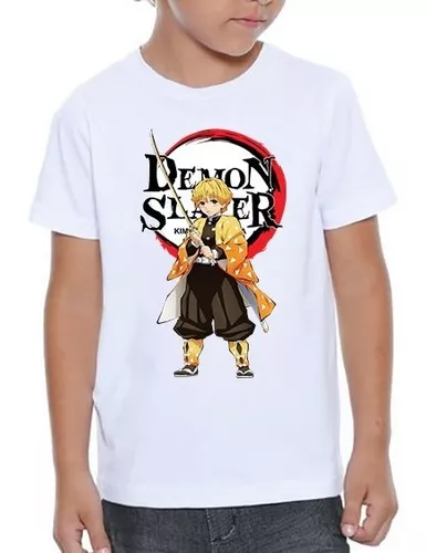 Camisa Zenitsu Demon Slayer Anime Desenho Manga Envio Rapido