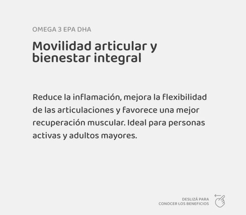 Suplemento en cápsula Vitalis Navitas Suplementos Omega 3