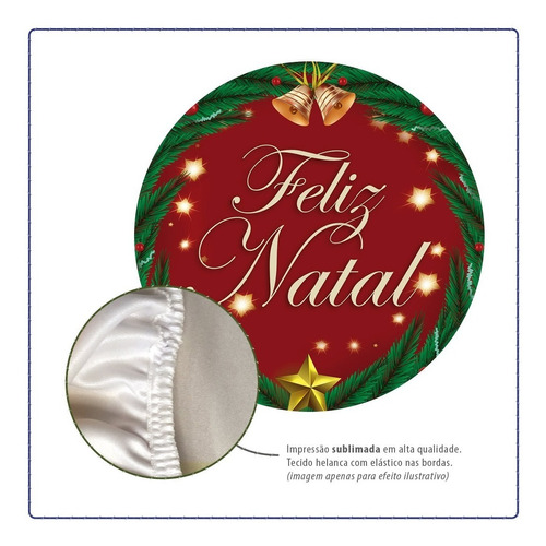 Painel Capa Fundo Natal Em Tecido Sublimado 1,50m 