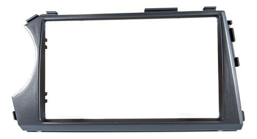 Moldura Painel Radio Dvd 2din Ssangyong Action Sports Cinza