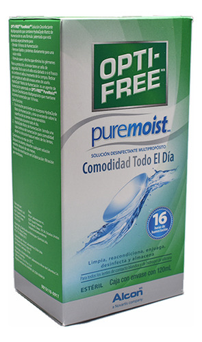Solución Para Lentes De Contacto Optifree Pure Moist 120ml