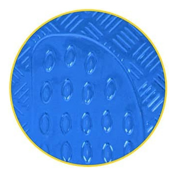 Piso Metálico Pvc + Aluminio Azul 3 Piezas - Ccm-3 Bl