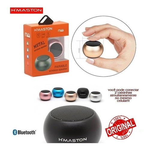 Mini Caixa De Som Bluetooth Speaker 3w H'maston Original