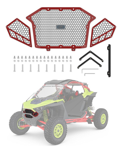 Parrilla Frontal De Malla Frontal De Aluminio Para Polaris R