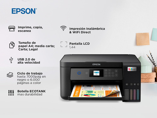 Impresora Epson L4260 Multifuncional Wifi Ecotank/ Boleta