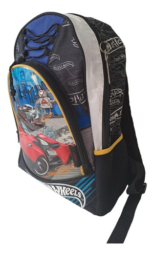 Mochila Escolar Infantil Hotwheels 16 Pulgadas Para Niños