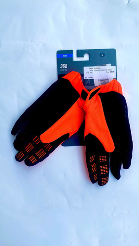 Imagen 2 de 2 de Guantes Fox 360 Color Flo Naranja Talla L Y Xl