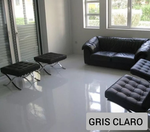 Porcelanato Líquido Autonivelante 23mtrs2 Color Gris Claro
