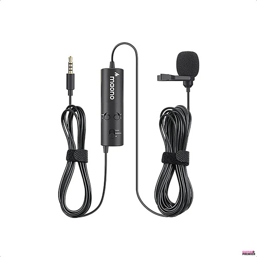 Microfono Lavalier Condenser Omnidireccional Cable 6m Maono