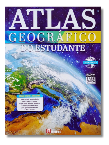 Atlas Geográfico Do Estudante + 3 Dicionários: Português - Inglês - Espanhol - Didáticos