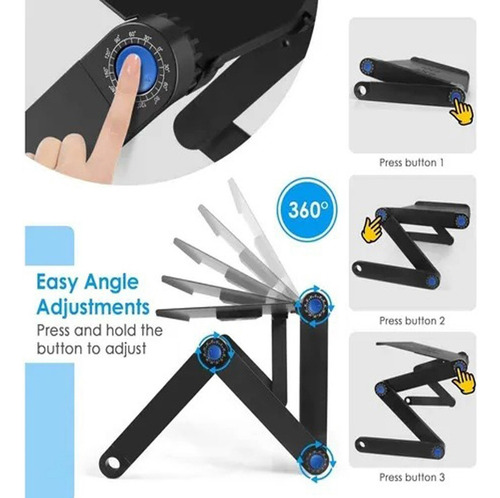 Soporte De Ordenador De Refrigeración Plegable De 17 Pulgada