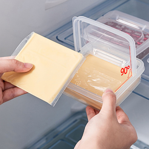 Recipiente De Almacenamiento De Lonchas De Queso Multiusos,