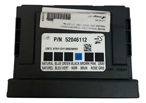 Modulo Bcm Central 52046112 Gm Onix Cobalt 2012 A 2015