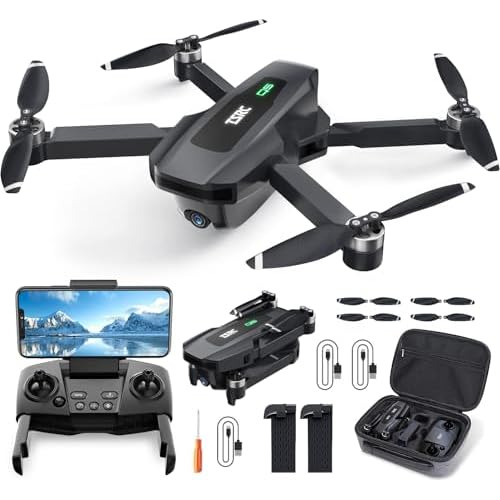 Drone Gps Plegable Cámara 4k Uhd Adultos, Tsrc Q5 Quad...