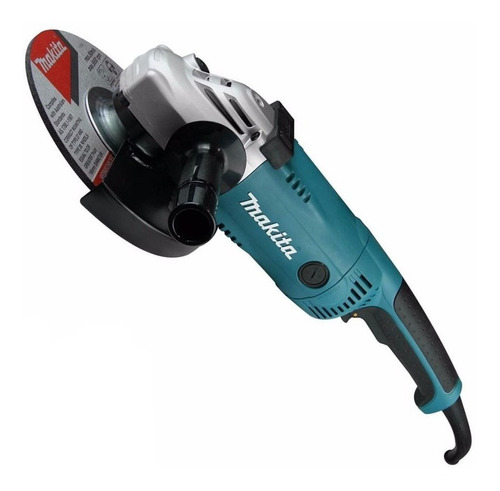 Esmeriladora angular Makita GA9020 color turquesa 2200 W 127 V + accesorio