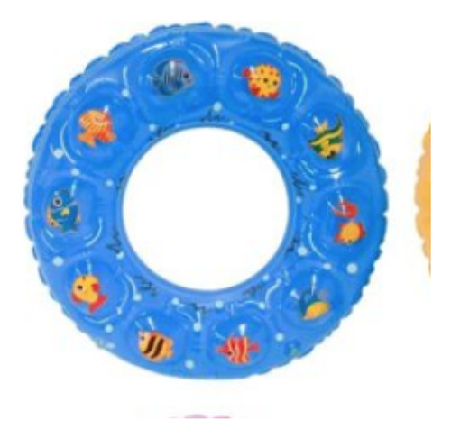 2 Flotadores Salvavidas Para Alberca 70 Cm, Inflables, Dona Naranja