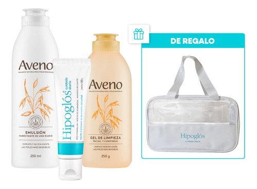 Combo Facial Y Corporal Hipoglós Cuidado Diario + Aveno