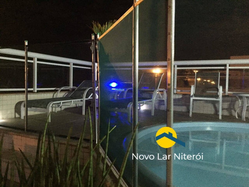 Imagem 3 de 15 de Excelente Cobertura Linear Alto Padrão Frente Mar 4 Quartos 3 Vgs Piscina - 240
