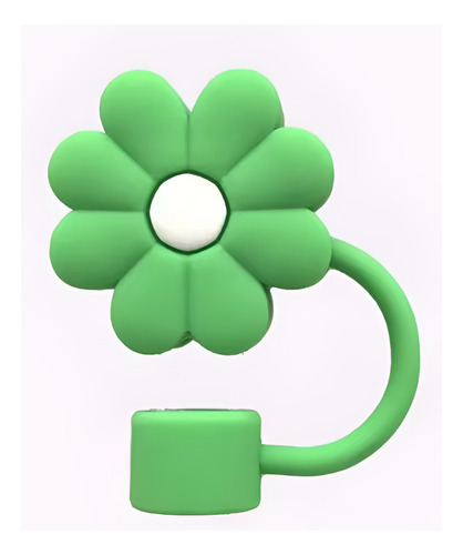 Tampa De Proteção Canudo Copo Stanley 10 Mm Modelos Variados Flor Verde