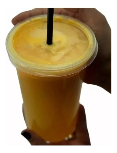 Copo Milk Shake E Suco Pp C/ Tampa C/furo 330ml C/ 150 Unid (Usado)