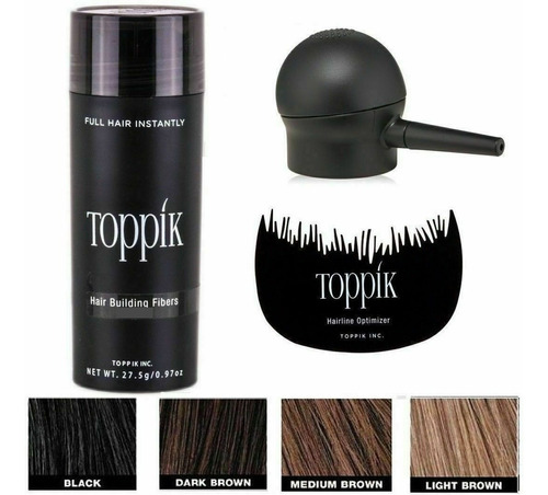 Pack Completo De Toppik 27.5g + Aplicador + Peine Santiago