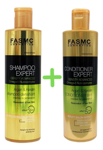 Pack Shampoo + Acondicionador Expert Argan Y Keratin 500ml