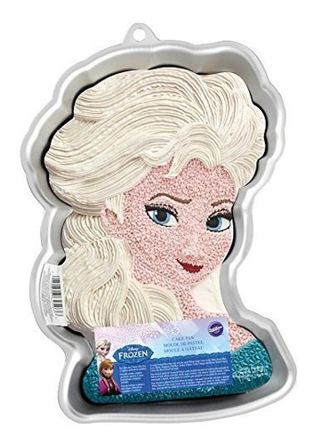 Geda Labels Molde de silicona Disney Frozen con diseño de Elsa color azul 17 x 17 x 5,5 cm para tartas 