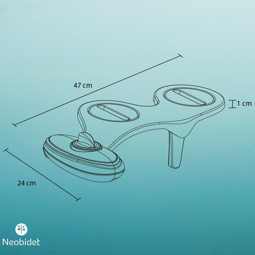 Imagen 9 de 10 de Bidet P/ Inodoro Universal Neobidet Original+kit Instalacion
