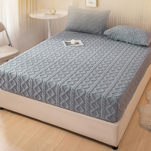 Sábana Bajera Elástica Fundas De Cama De Felpa Funda Protect