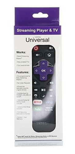 Control Remoto - Anderic Universal Ir Compatible Con Roku Ex