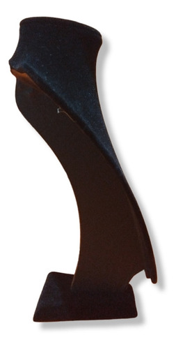 Imagen 3 de 7 de Exhibidor De Collares Bijou Terciopelo Negro C/ Base 25cm