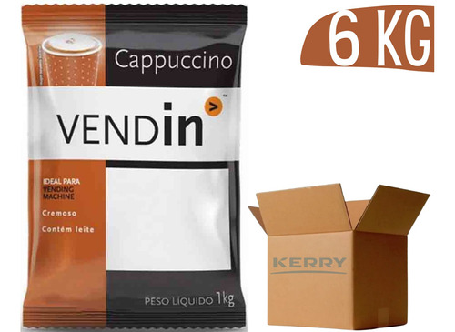 Cappuccino Cremoso Cafeteria Vending 1kg Atacado Cx - 6 Und